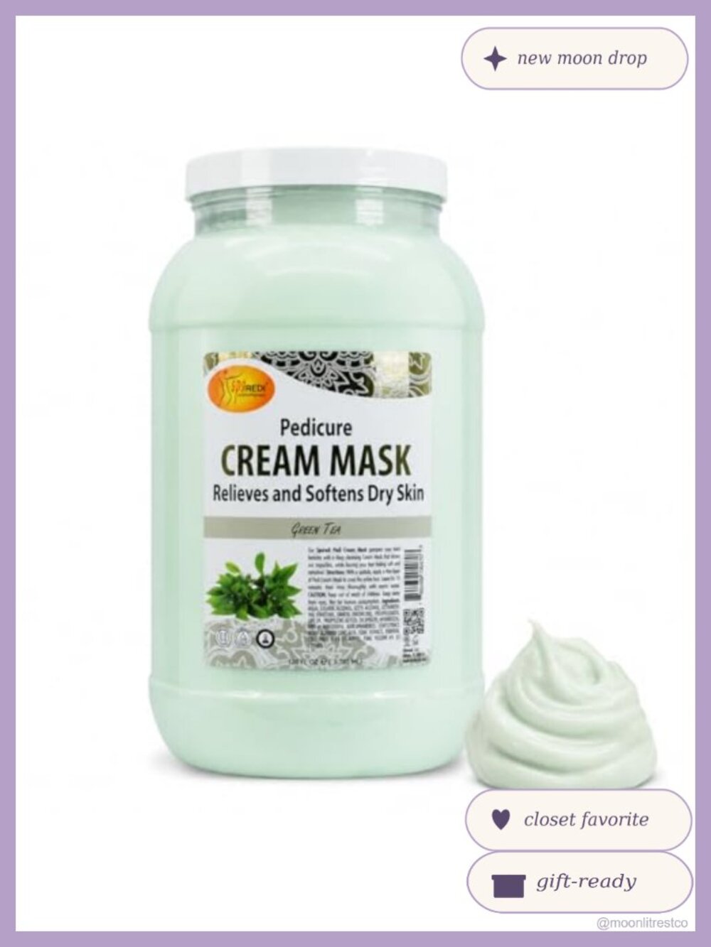 Salon Pedicure Foot Mask Deep Moisturizing Hyaluronic Acid 128 oz Gallon